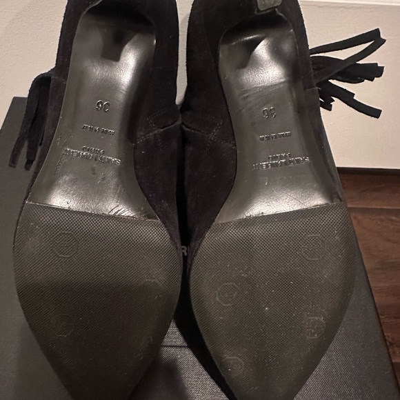 Saint Laurent Black Suede Ankle Boots | Size 36 - like new - Picture 4 of 7